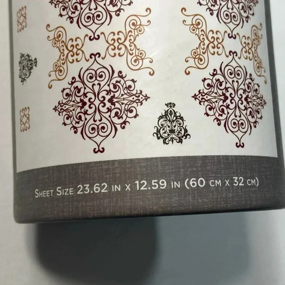 Designer Wall  Accents - Gold Metallic and Red Mosaic Design - Wall Stckers. - Picture 5 of 7